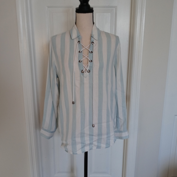 Rails Uli Lace Up Corset Shirt - Picture 3 of 13